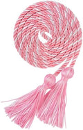 Graduation Honor Cords, 68" Long (Pink with White) by UIALECG