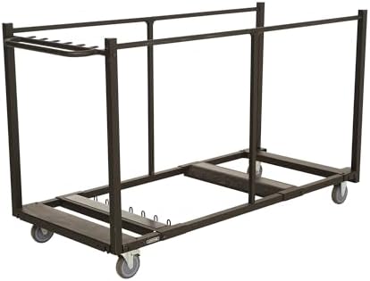 LIFETIME 80193 Sand Finish Table Cart with Heavy Duty Steel, Black - Image 2