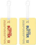 Eartim Funny Butter Silicone Luggage Label Baggage Suitcase Tags Set by Eartim