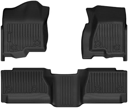 Cartist Floor Mats Fit for Chevy Silverado 2001-2007/ GMC Sierra 1500/2500/3500 (Only Fit Extended Cab Classic Body Style) All Weather Floor Mat by cartist