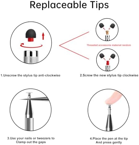 Bopomofo Stylus(5 Pcs),2-in-1 Stylus Pen for Touchscreen,Capacitive Stylus - Image 5