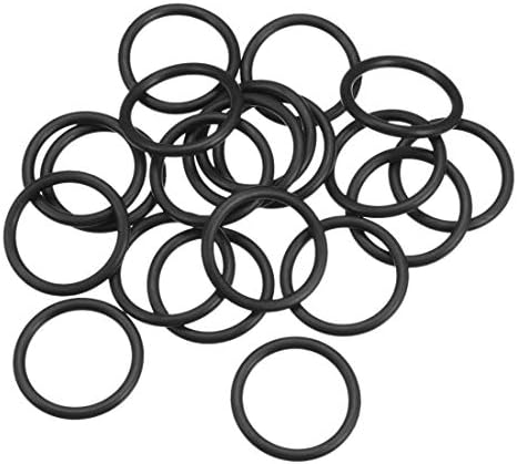 uxcell Nitrile Rubber O-Rings 30mm OD 23.8mm ID 3.1mm Width, Metric Sealing Gasket, Pack of 20 by uxcell