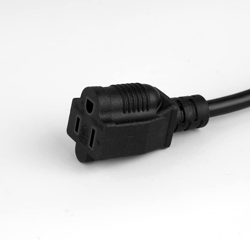 2 Pack 3FT 16AWG SJTW Heavy Duty 3 Prong ETL Extension Cord Indoor Outdoor - Image 6