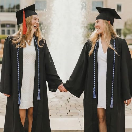GraduationMall Graduation Honor Cord 68" NavyWhite - Image 6