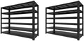 8,100 lbs Heavy-Duty Storage Shelves, 6-Tier Garage Shelving, Adjustable Shelving Units, Industrial Shelving, for Garage Storage, Heavy-Duty Garage Shelving (6T-84H x 62.03W x 24D)*2 by KLRFUA