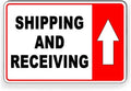 Shipping And Receiving Arrow Up Sign Metal Sign 12x16 Inch Notice Danger Warning Caution for Outdoor & Indoor by Unknown