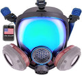 Parcil Distribution Full Face Respirator Mask - Air Purifying, Organic Vapor & Particulate - Industrial Use - CE Tested by ParcilDistribution