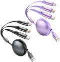 3 in 1 Multi Charging Cable, 2 Pack 4FT Charging Cords for Multiple Devices by Unknown