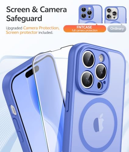 FNTCASE for iPhone 14 Pro Max Case, Fit for Magsafe, Glass Screen Protector - Image 4