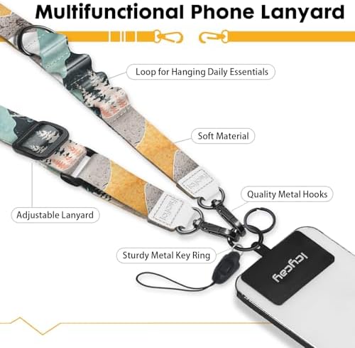 Icycay Phone Lanyard Crossbody Strap Neck Adjustable Teacher Women Mountain - Image 3