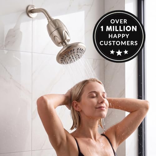 Aqua Elegante Chlorine Shower Water Filter - Brushed Nickel - Image 6