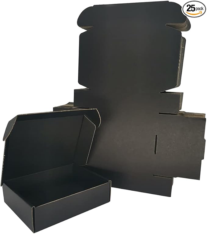 25 Pack 7x6x2'' Small Shipping Boxes by Rnisda