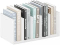 Furinno HERMITE Desk File Folder Organizers, 5-Space Vertical Desktop Office Organization Racks, Desk Top Display Book Shelf, for Paper, Office Supplies, Magazine, White by Furinno-FitsYourSpaceFitsYourBudget