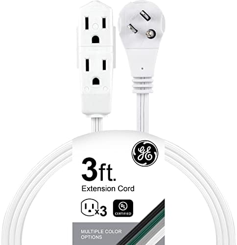 GE 3-Outlet Flat Extension Cord 3 Ft Grounded Extension Cord by Unknown