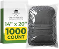 14"x20" (1000 Pack) Clear Poly Bags with Suffocation Warning – Self‑Seal for Shipping, Storage, Packaging, Clothing, Shirts by Papapacks
