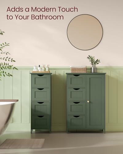 VASAGLE Floor Storage Cabinet, Farmhouse, 4 Drawers and 1 Door,32.3" H - Image 4