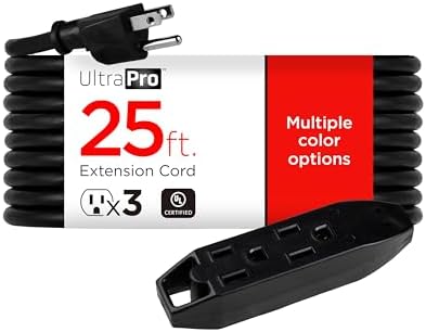 UltraPro 15 Ft 3 Outlet Indoor Extension Cord with Multiple Outlets 2 Pack by UltraPro