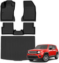 AUXKO All Weather Floor Mats Cargo Mat for Jeep Renegade 2015-2023 by AUXKO