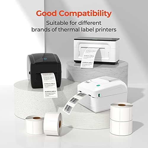 MUNBYN 2x1In Thermal Sticker Labels, Address Barcode Self-Adhesive Label Paper - Image 3