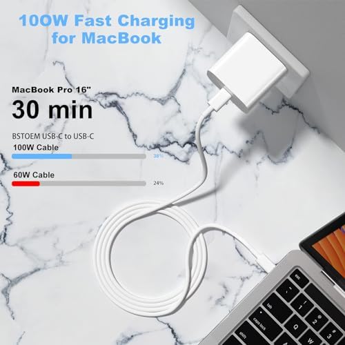 2Pack for Apple USB C to USB C Charging Cable 1ft 60W,Short Type C Cord - Image 6