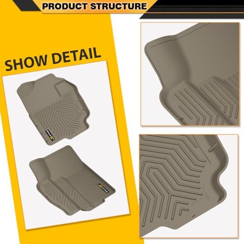 G-PLUS TPE Floor Mats Fit Dodge Ram 1500 1994-2001/Ram 2500 3500 1994-2002 - Image 7