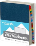 Blue Summit Supplies Expanding Desk File Sorter, Alphabetical, Letter Size by BlueSummitSupplies