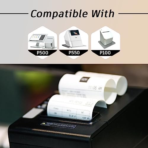 BAM POS 3 1/8" x 190' Thermal Receipt Paper Rolls - Image 9
