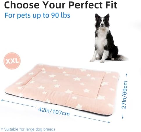 Mora Pets Dog Crate Pad Dog Bed for Crate Washable Flat Pet Kennel Mat Cute - Image 6