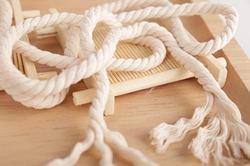 NOANTA Natural Macrame Cord 3mm x 220Yards, Beige Cotton Rope Macrame Yarn - Image 2