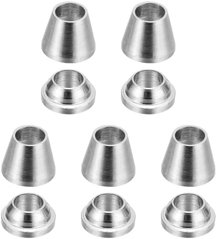 PATIKIL 1/8" Tube OD 304 Stainless Steel Compression Tube Fitting Sleeve, 5 Pack Double Ferrule Ring Tubing Fitting Assortment Kit, Silver by PATIKIL