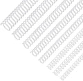 120 Pack Plastic Spiral Binding Coils Binder Binding Spirals Rings Multi Size Spiral Binding Wire Combs Spines Coils, 4:1 Pitch (White, 1/4 5/16 3/8 1/2 9/16 5/8 3/4 7/8 Inch) by SIMPLIPLEX