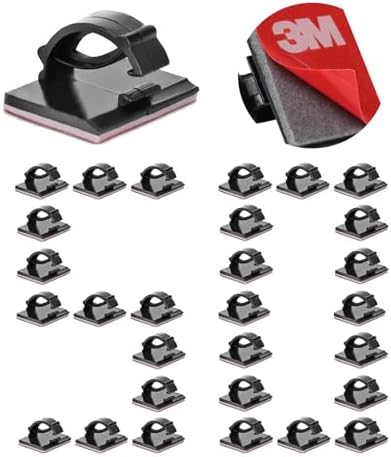 Cable Clips Self with 3M Adhesive Cord Organizer Hooks for Office Home Car by EtoBesy