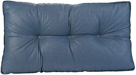 Klear Vu The Gripper Non-Slip Tufted Bench Cushion for Indoor Furniture, Assembled in USA, Entryway Storage, Bay Window, Corner Nook or Piano Seat, 27 Inches, Chenille Saphire - Image 3