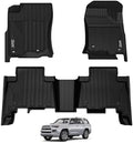3W Floor Mats for Toyota 4Runner 2013-2024 & Lexus GX460 2014-2023, TPE by 3W