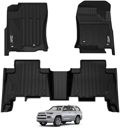 3W Floor Mats for Toyota 4Runner 2013-2024 & Lexus GX460 2014-2023, TPE by 3W