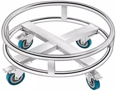 Heavy Duty Stainless Steel Utility Cart with Wheels for Easy Transport, Ideal for Commercial and Home Use, Durable and Versatile by Unknown