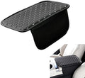 Car Center Console Cover, Leather Waterproof Armrest Cover Protector with 2 Side Storage Bags, 7.87" x 11.8" Comfort Anti-Slip Armrest Seat Box Pad, Universal for Most Cars (Black) by Unknown