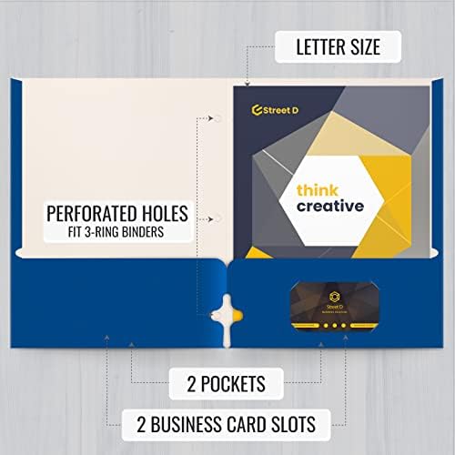 Better Office Products 2 Pocket Paper Folders, Letter Size Paper Portfolios Case of 50, Assorted Primary Colors - Image 7