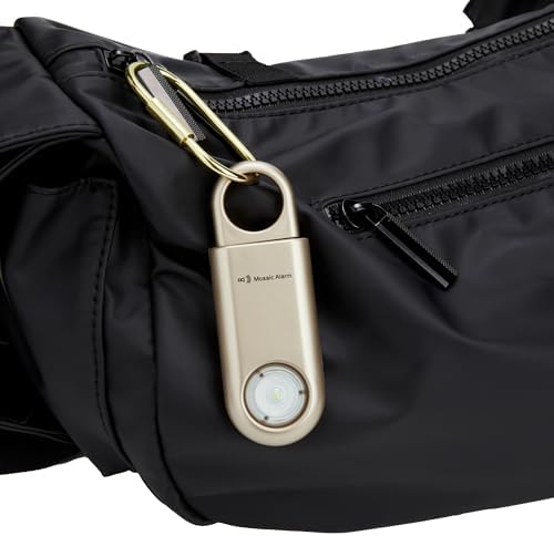 130db Personal Safety Alarm with Ultra Bright Strobe Light. Gold - Image 6