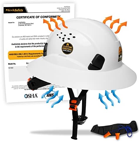 KwikSafety - Charlotte, NC - Hard Hats [Full Brim, Cap Style, Climbing Style] Type 1, Class C ANSI OSHA by KwikSafety