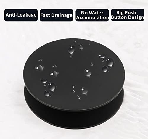 Artiwell Universal Bathroom Sink Drain Stopper, Fits Most Pop-Up Drains for Vessel Sink Lavatory Vanity, Sink Drain Strainer with Detachable Hair Catcher, Tested by Plumber in US (MATT Black) - Image 5