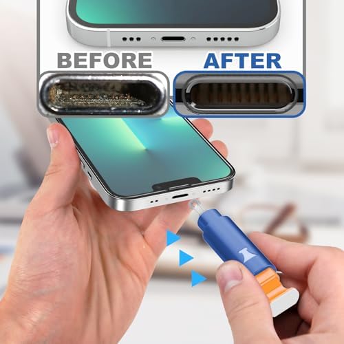 iPhone Cleaning Kit for Charging Port Cleaner AirPod Phone, Dark Blue - Image 4