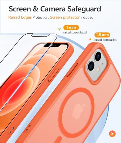 FNTCASE for iPhone 12 / 12 Pro Case, with Screen Protector, Fit for Magsafe - Image 4