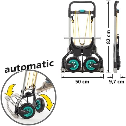 wolfcraft TS 850 Offroad Folding Sack Truck - All-Terrain Hand Trolley - Image 3