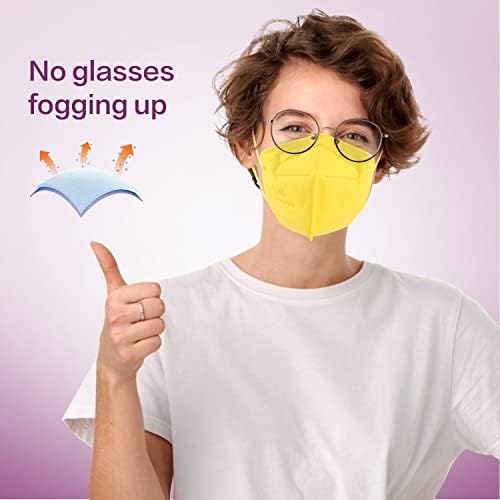 Miuphro 50 Pack Cup Dust Safety Disposable Masks, KN95 5-Layer Foldable Masks - Image 4