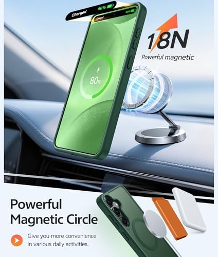 FNTCASE for Samsung Galaxy S25/S24 Case, Fit for Magsafe, Screen Protector - Image 3