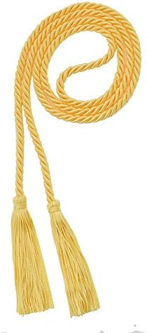 Tassel Depot Graduation Honor Cord - Maize - Every School Color Available - Made In Usa by TasselDepot