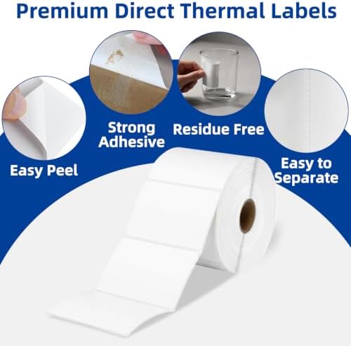 ESSENTIAL 4" x 3" Direct Thermal Labels, 1" Core (850 Labels, 1Roll) - Image 3