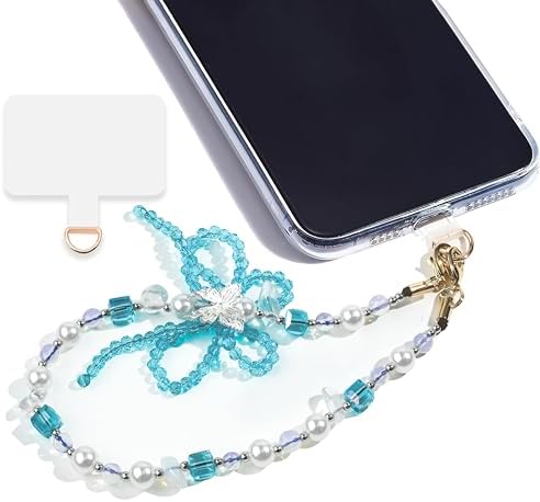 Marble Beaded Phone Wrist Strap for Women, Detachable Design by Lostars