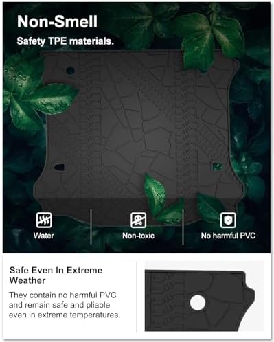 Kiwi Master Floor Mats & Cargo Mat for 2014-2018 Jeep Wrangler JK 4-Door - Image 4